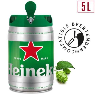 HEINEKEN Fût de bière Blonde - Compatible Beertender - 5 L
